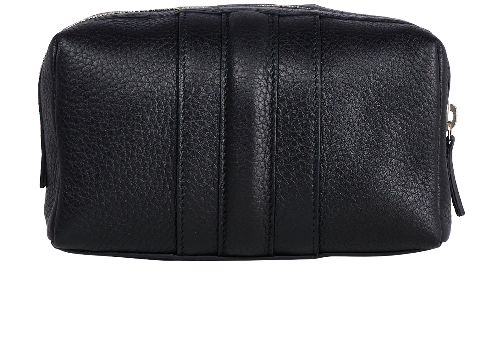 Gucci Small Logo Embossed Cosmetic Pouch, &pound;250, Accessories, Black, Leather, Back view